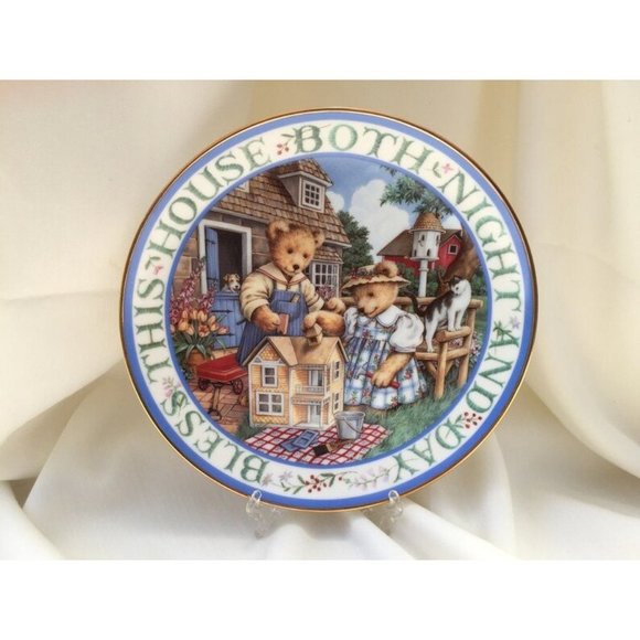 Royal Doulton China Plate, “Bless This House”, Limited Edition, Franklin Mint PD - Picture 3 of 7